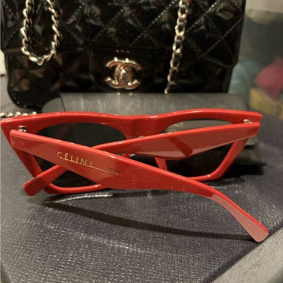 Celine Vibrant Red Cat-Eye Sunglasses